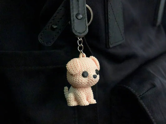 Örgü Desenli Kedi Anahtarlık